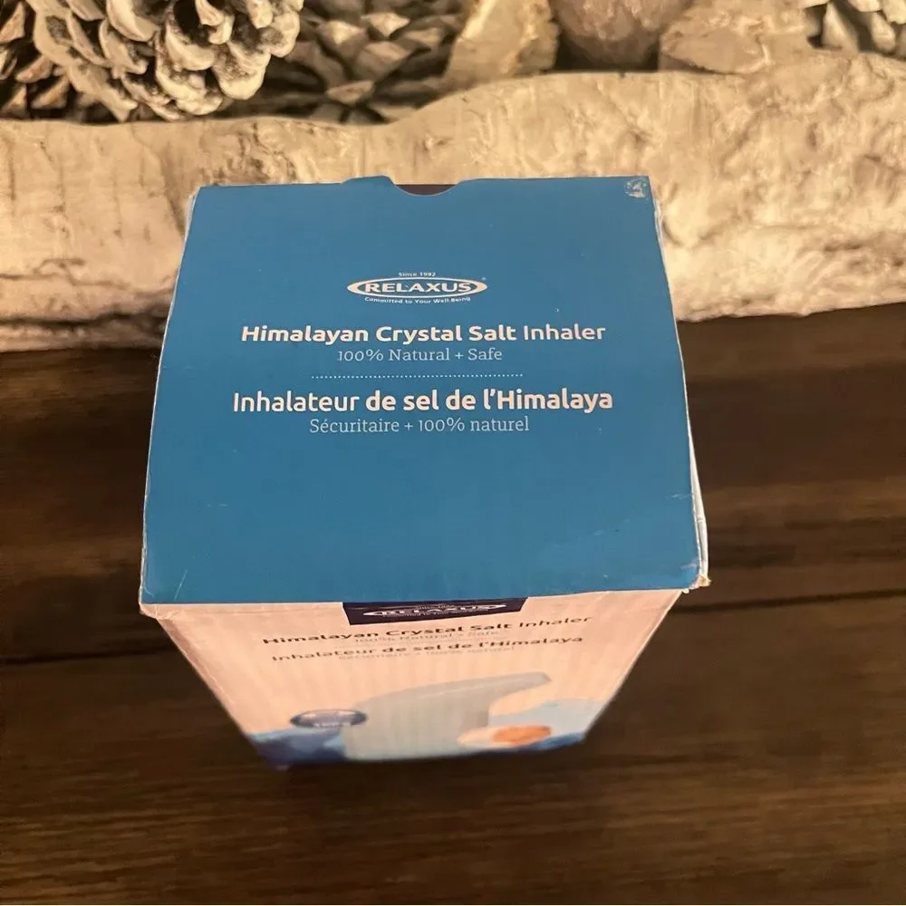 Relaxus Himalayan Crystal Salt Inhaler 100% Natural New in Box!